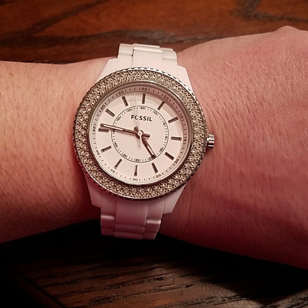 Fossil Watch White